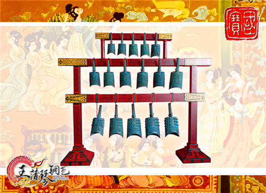 16件套系編鐘、編磬、特鐘、特磬，堂廟祭典用品